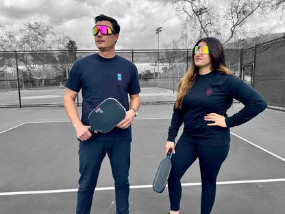 Premium Embroidered Pickleball Court Tee